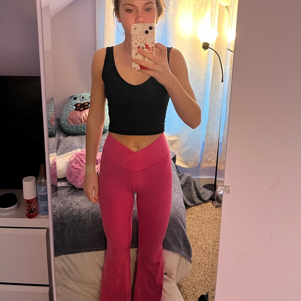 Offline by real me double crossover flare leggings